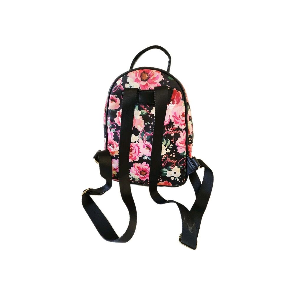 Juicy Couture Floral Mini Backpack | Black & Pink - Picture 5 of 10